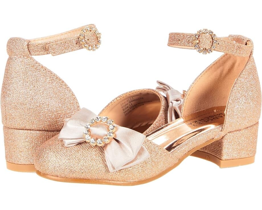 

Туфли Badgley Mischka Angie Bow Shoe, цвет Rose Gold Glitter