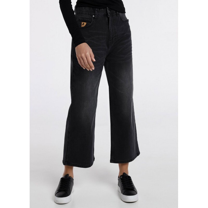 

Джинсы Lois 131207 Straight Wide Crop High Waist, черный