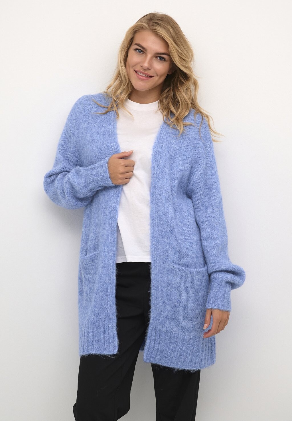 

Кардиган Kaffe КААЛИОМА, цвет cornflower blue melange