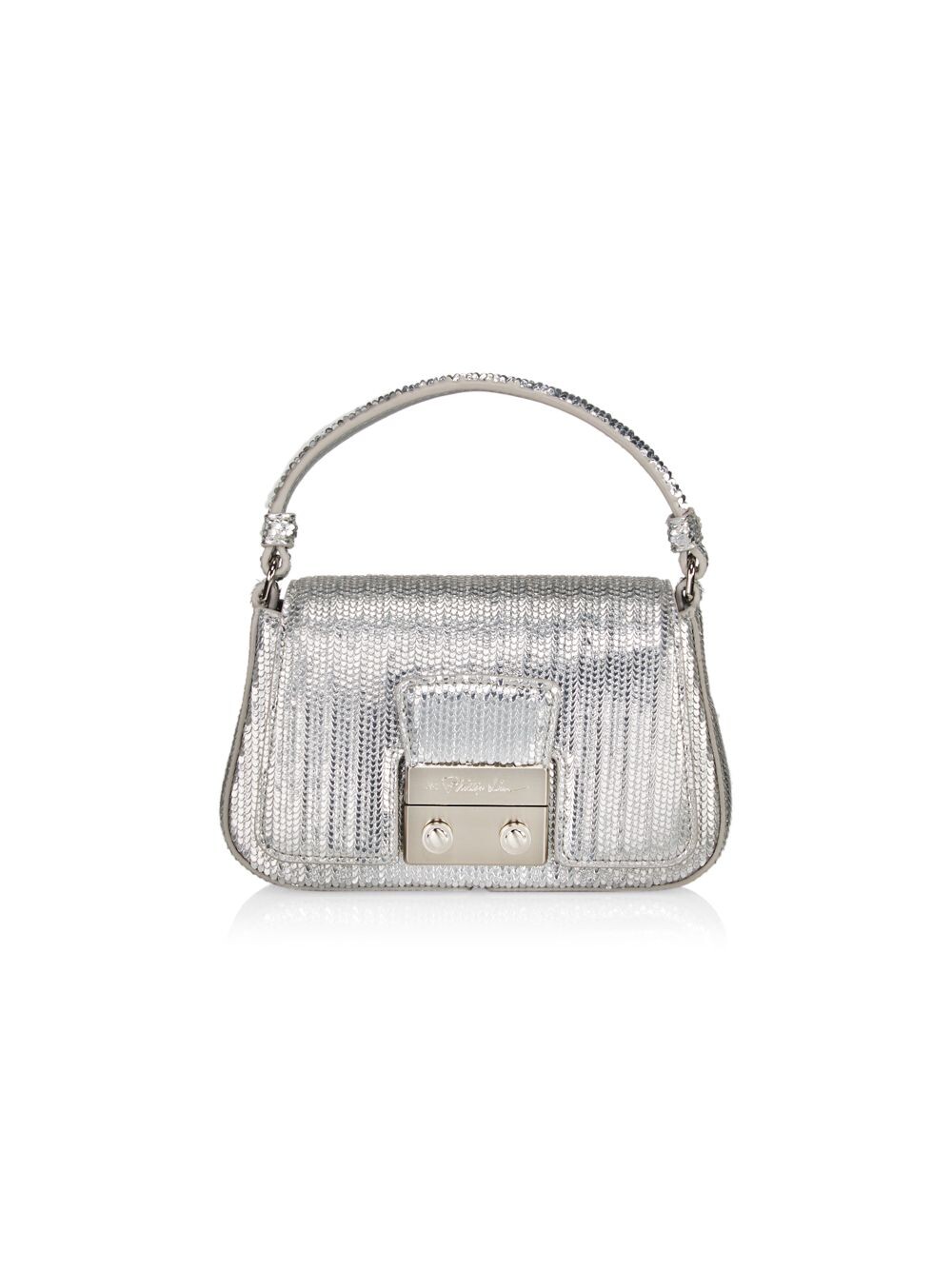 

Сумка Micro Pashli с цепочкой и ручкой сверху 3.1 Phillip Lim, серебряный, Серый