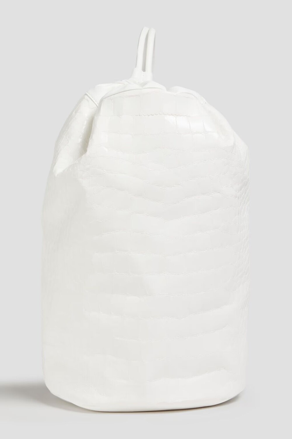 

Рюкзак из искусственной кожи под крокодила Mm6 Maison Margiela, белый