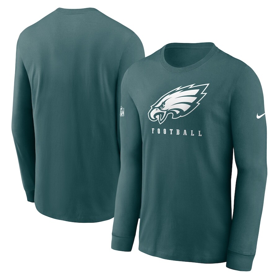 

Футболка с длинным рукавом Nike Philadelphia Eagles, зеленый