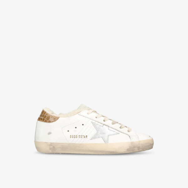 

Кожаные низкие кеды Superstar 11662 с логотипом Golden Goose, белый