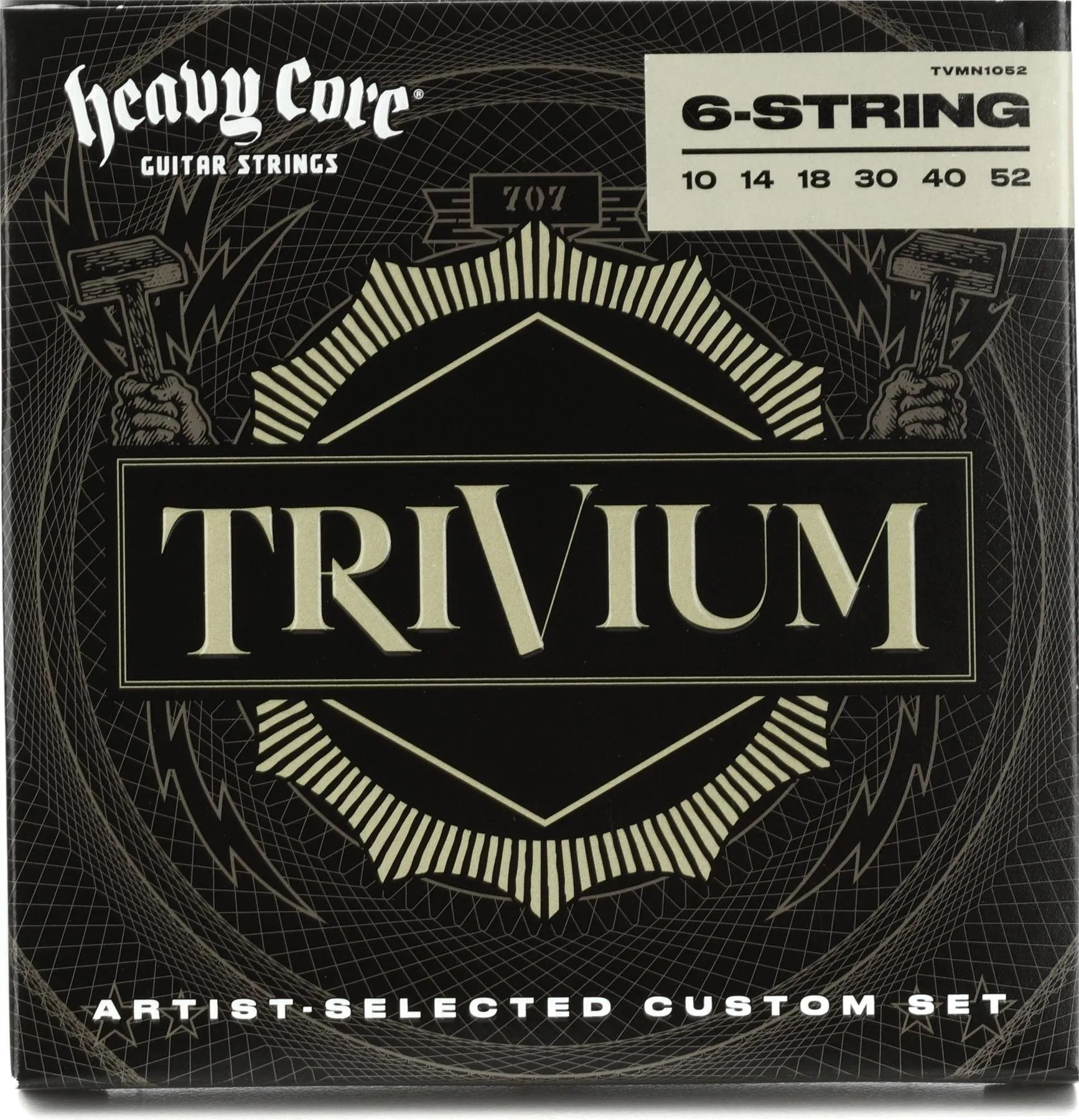 

Струны для электрогитары Dunlop TVMN1052 Heavy Core Trivium — .010-.052