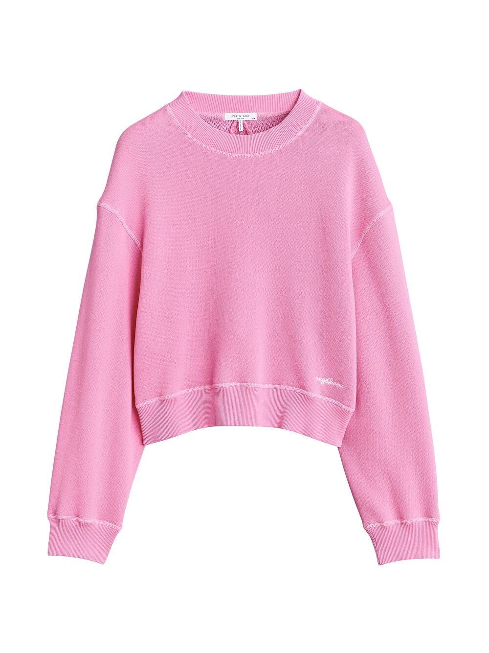 

Толстовка Terry с круглым вырезом rag & bone, розовый