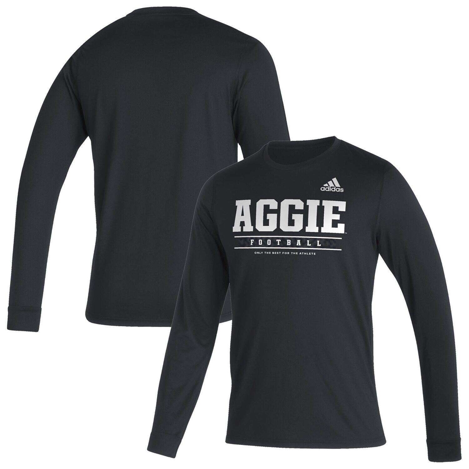 

Мужская черная футболка с длинным рукавом Texas A&M Aggies Sideline Creator Practice AEROREADY adidas