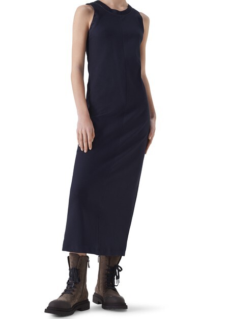 

Платье из джерси Brunello Cucinelli, синий