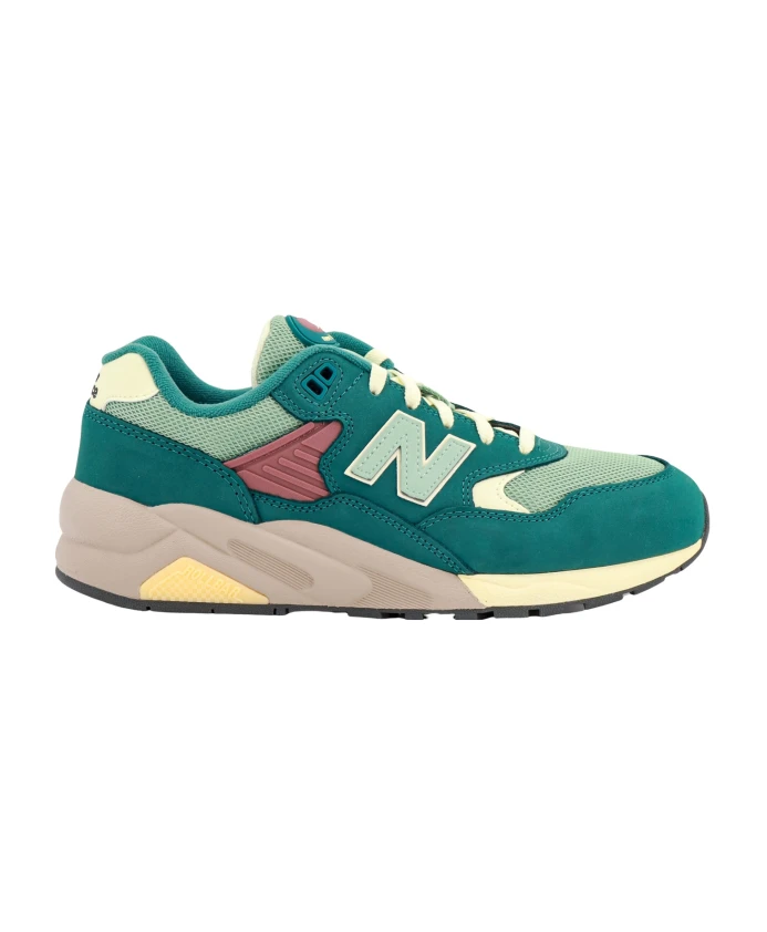 

Кроссовки с кожаной монограммой New Balance, зеленый