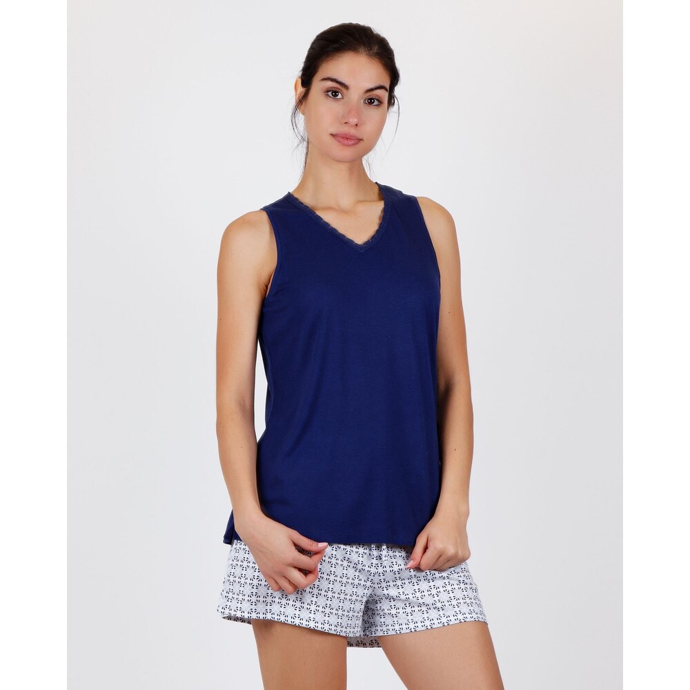 

Пижама Admas Ceramic Style Sleeveless, синий
