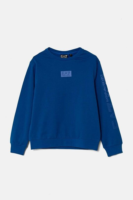 

Детская хлопковая толстовка EA7 Emporio Armani, синий