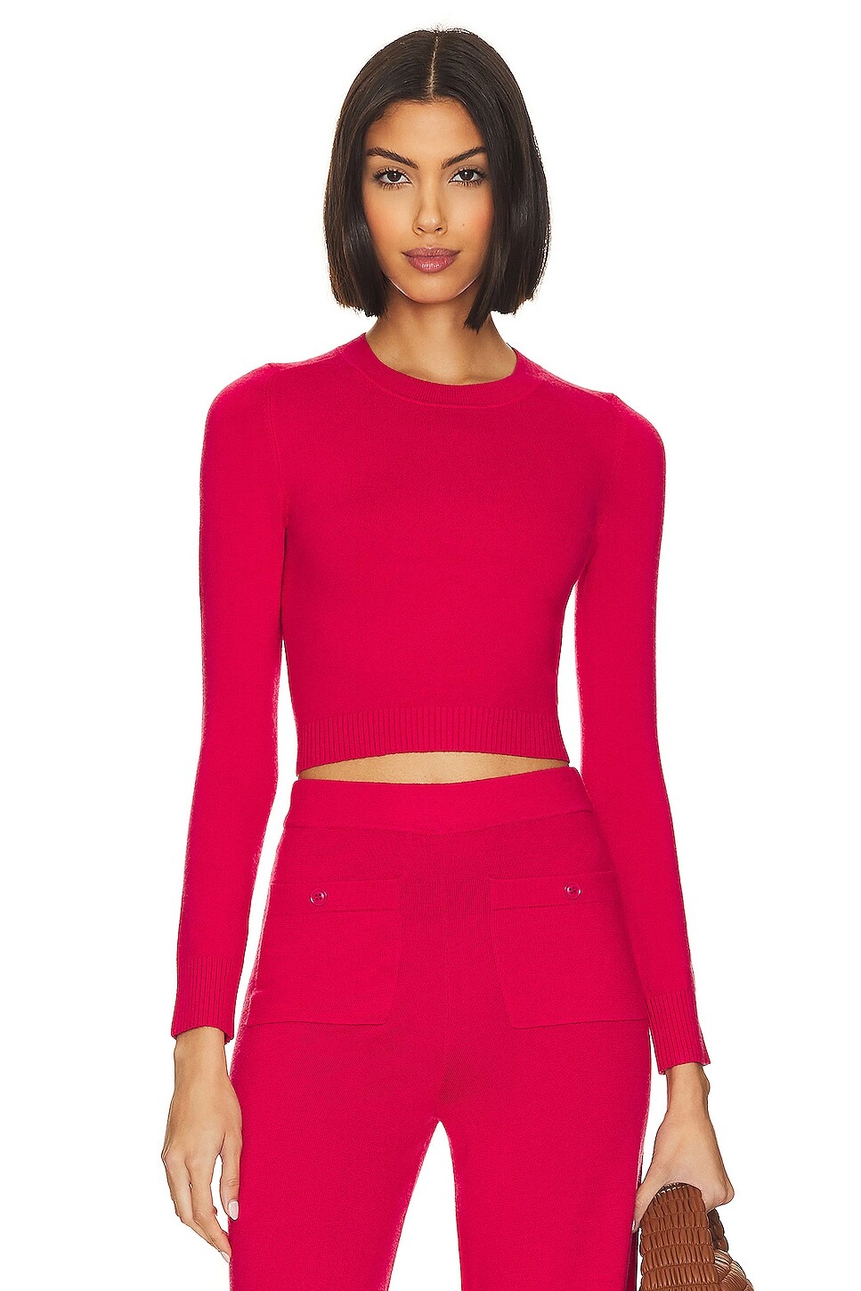 

Топ JoosTricot Sleeve Crop, цвет Crimson