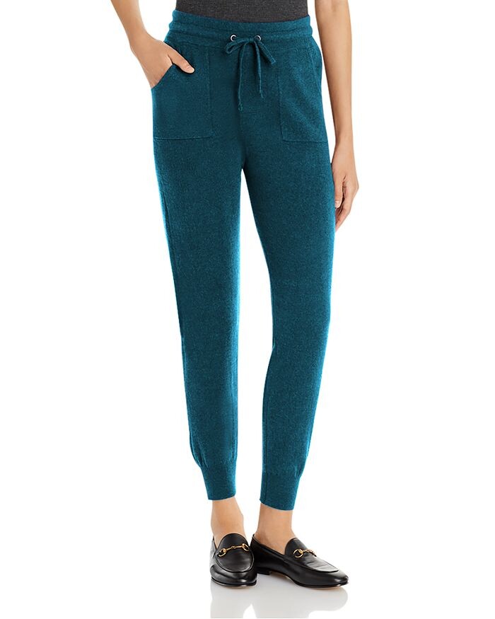 

Брюки-джоггеры из кашемира — 100% эксклюзив C by Bloomingdale's Cashmere, Синий