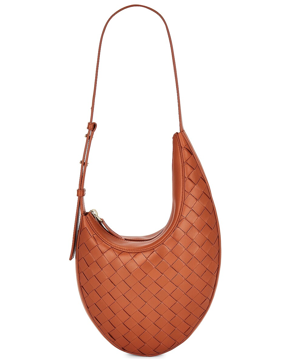 

Сумка-хобо Bottega Veneta Small, цвет Wood & Muse Brass