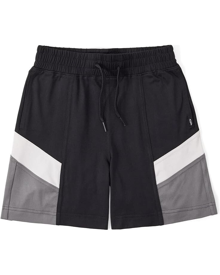 

Шорты Abercrombie Color-Blocked Active Shorts, черный
