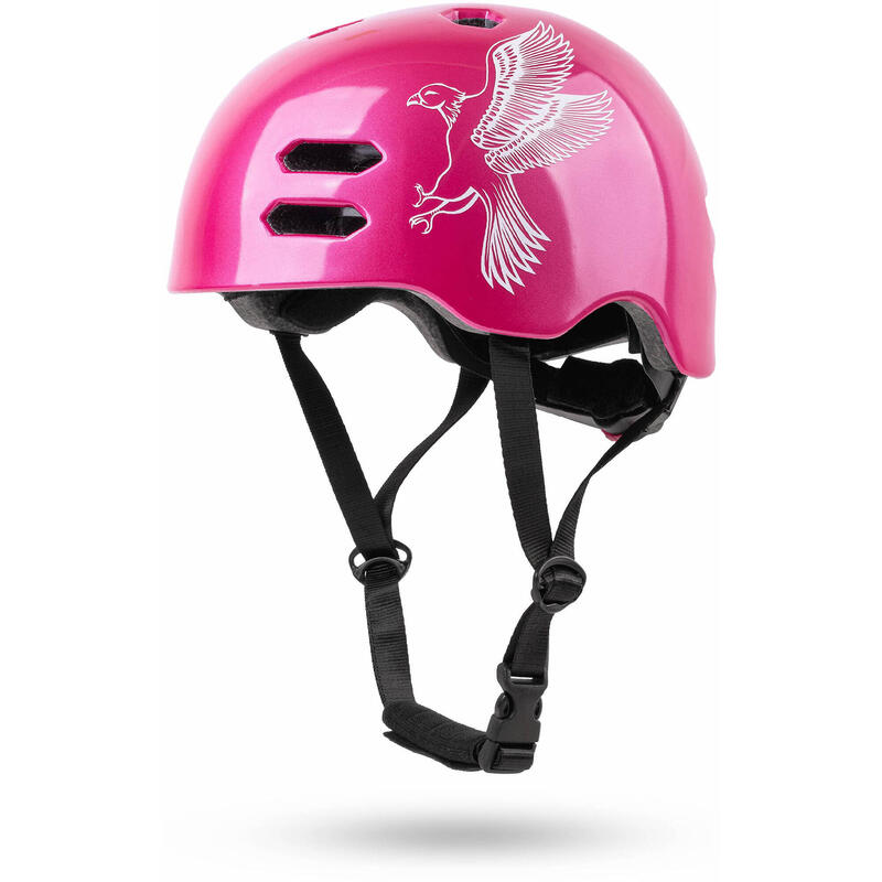 Велосипедный шлем для детей от 6 до 10 лет размер S 53-55 см. Шлем с вращающимся кольцом. Prometheus Bicycles, цвет rosa