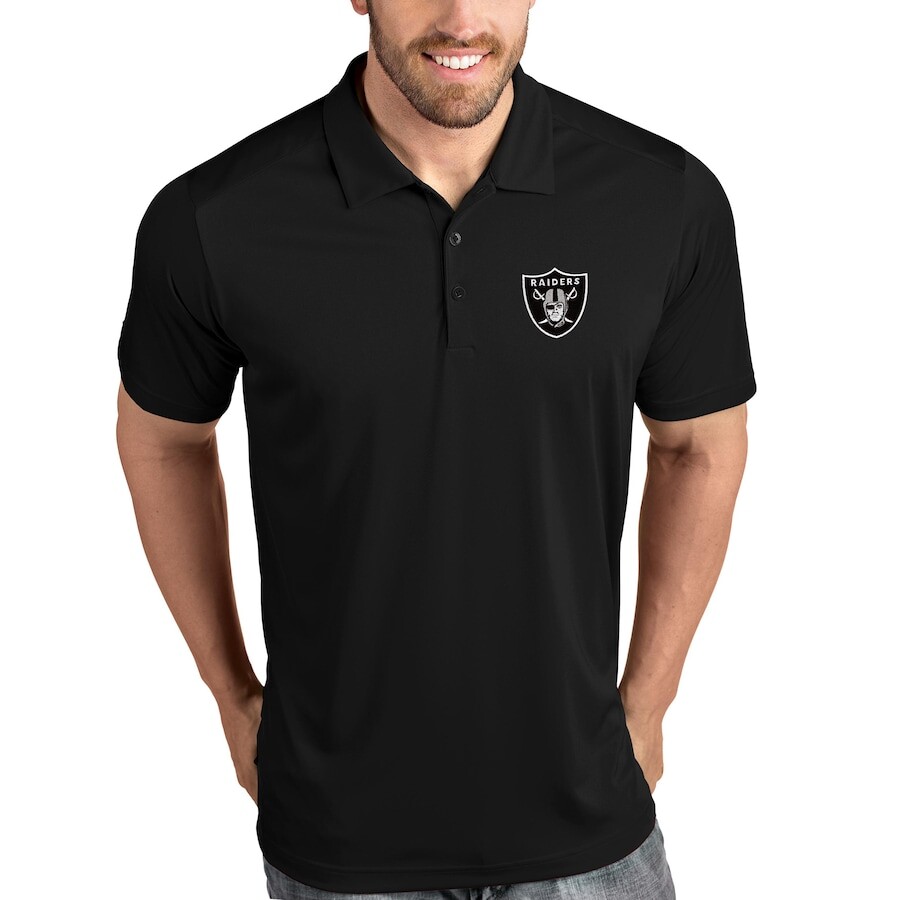 

Поло с коротким рукавом Antigua Las Vegas Raiders, черный