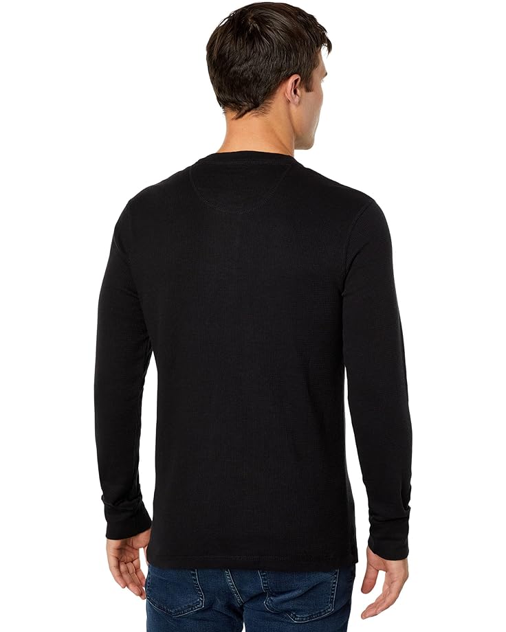 цена Рубашка U.S. POLO ASSN. Long Sleeve Henley Thermal Shirt, черный