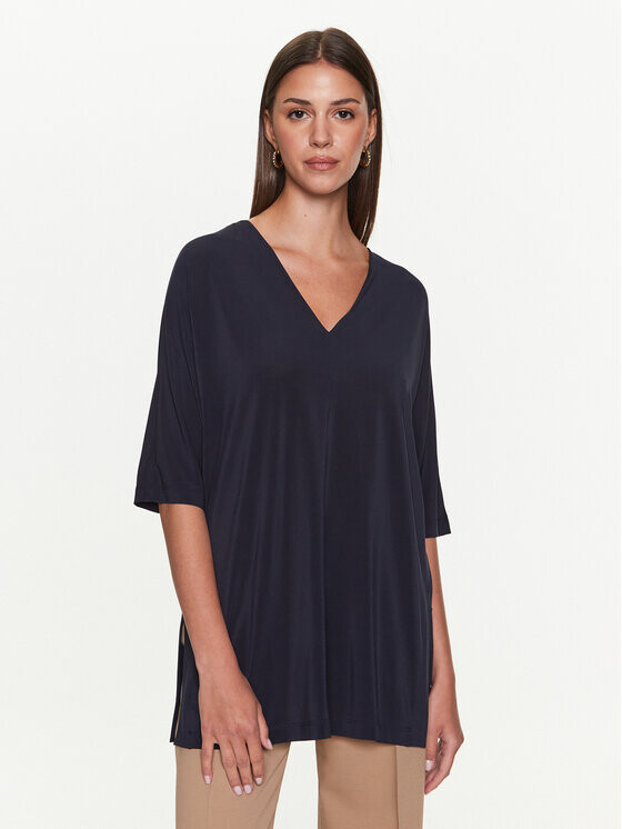 

Блуза свободного кроя Max Mara Leisure, синий