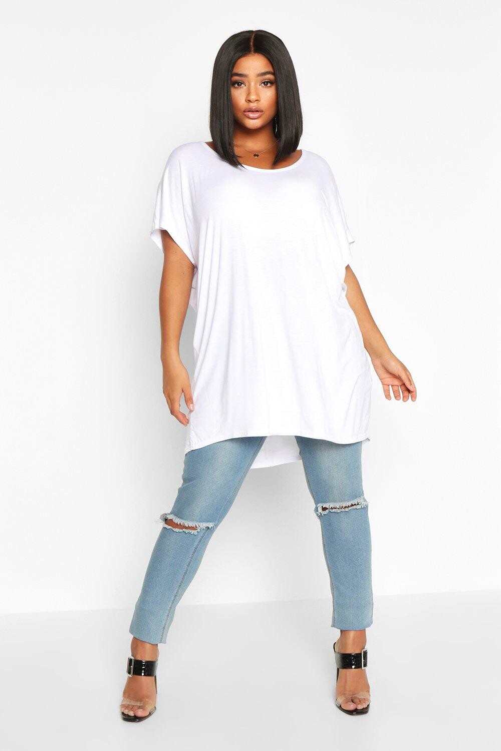 

футболка оверсайз Boohoo, белый