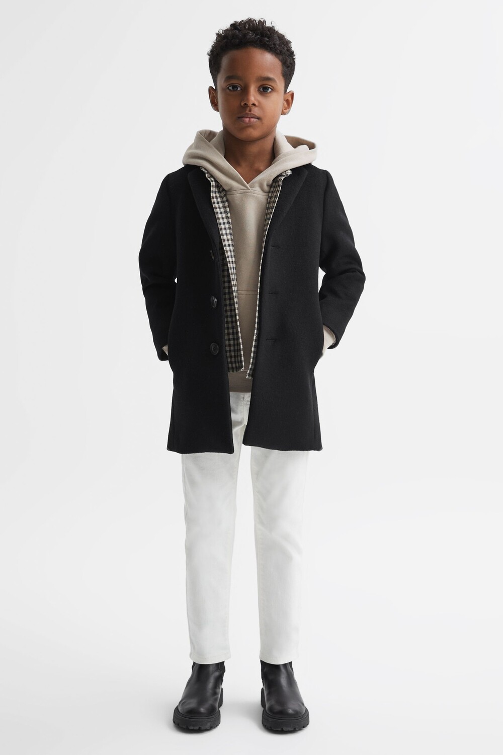 

Однобортное пальто Gable Epsom Reiss, черный