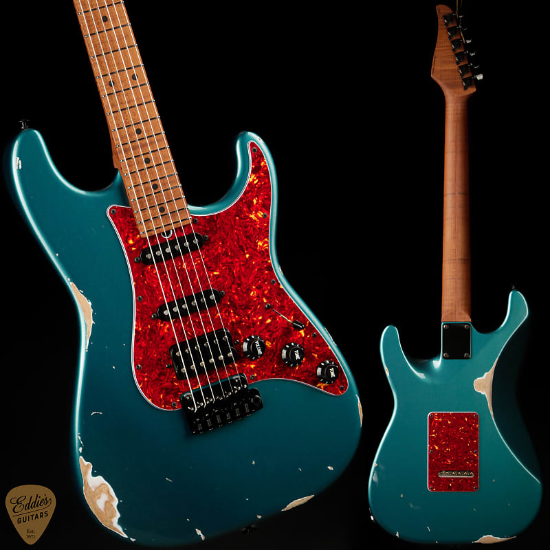 Электрогитара Suhr Eddie's Guitars Exclusive Classic S Antique Roasted - Ocean Turquoise Metallic