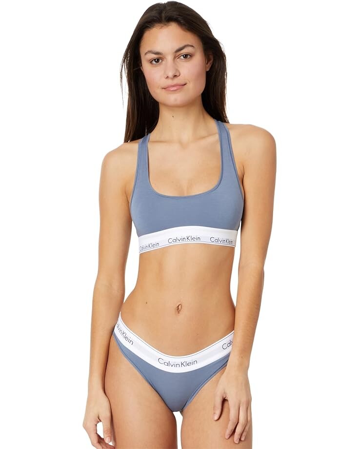 

Бралетт Calvin Klein Underwear Modern Cotton Unlined Wireless, цвет Flint Stone