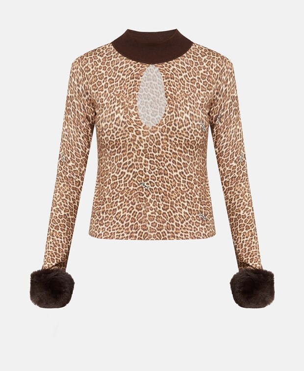 

Джемпер с длинными рукавами Blugirl Blumarine, коричневый