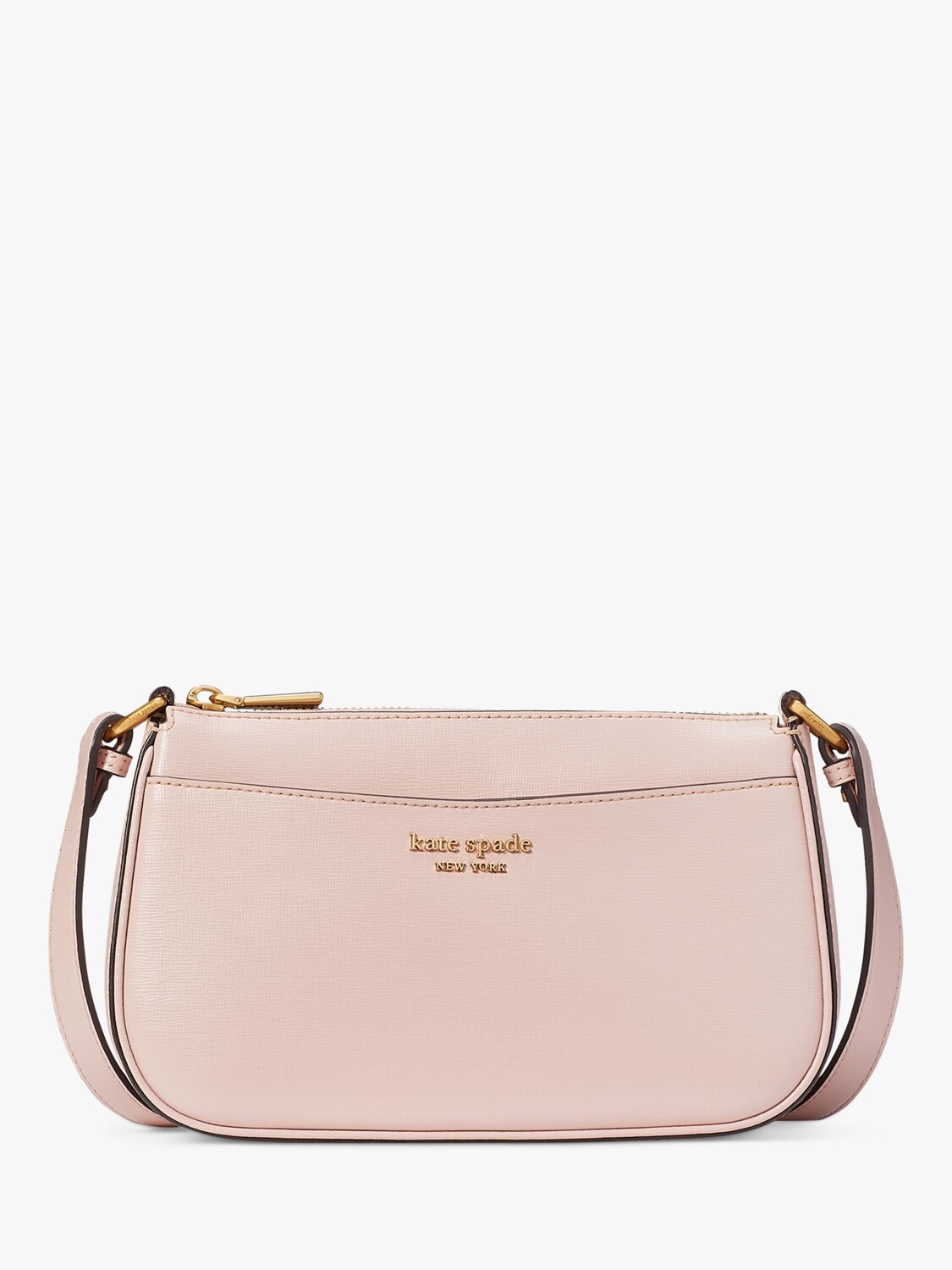 

Кожаная сумка через плечо Bleeker kate spade new york, розовая дюна