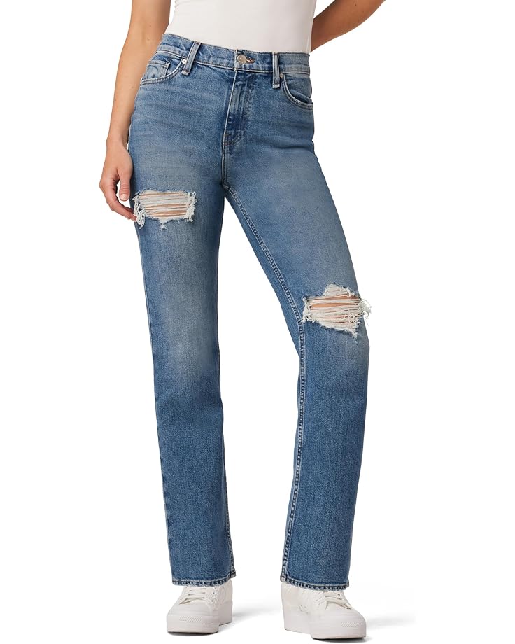 Джинсы Hudson Jeans Remi High-Rise Straight in Destructed Lucent, цвет Destructed Lucent