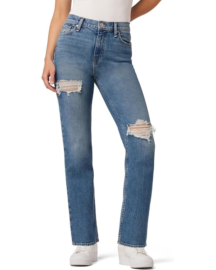 

Джинсы Hudson Jeans Remi High-Rise Straight in Destructed Lucent, цвет Destructed Lucent