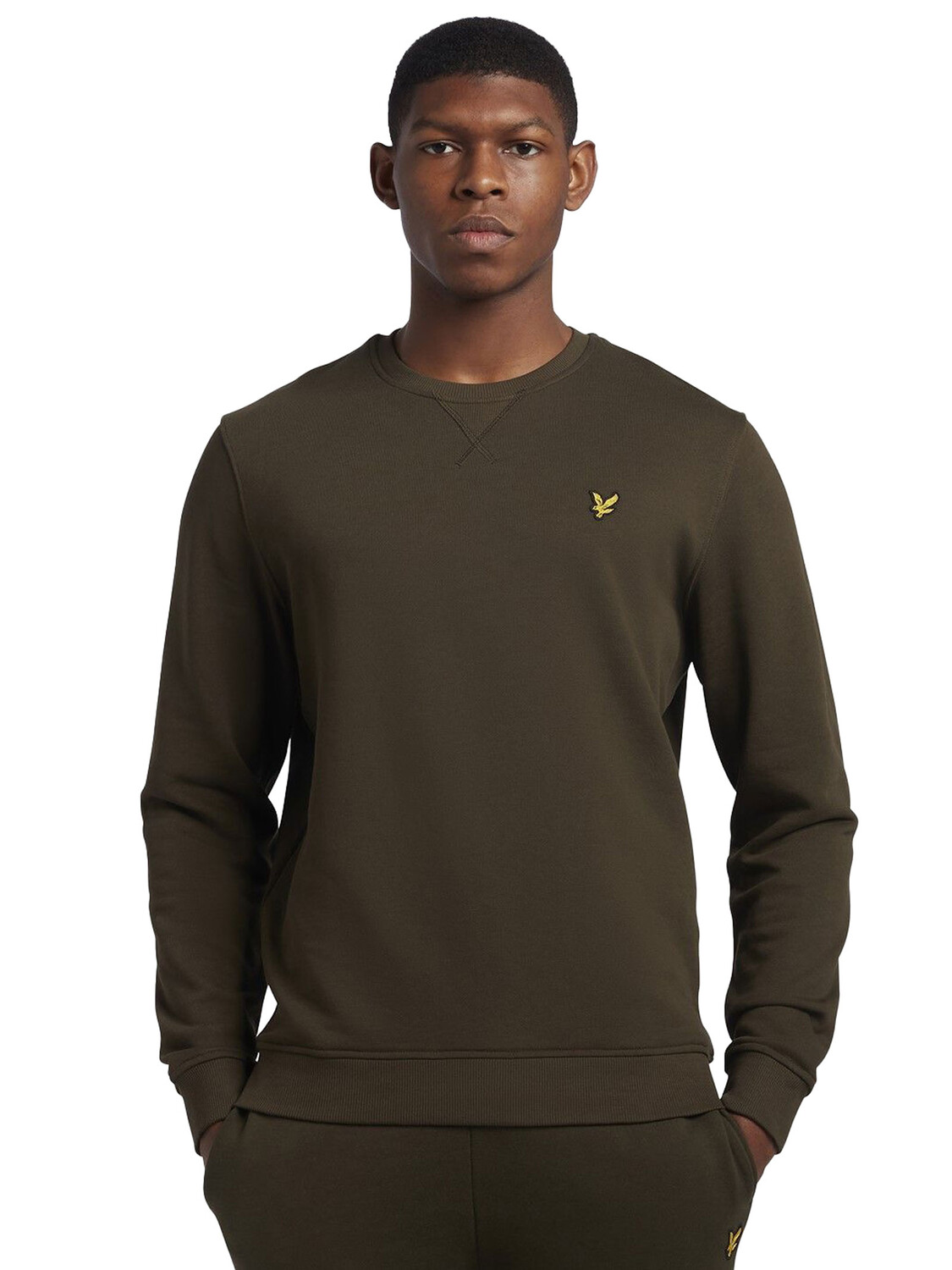 

LYLE & SCOTT Хлопковая толстовка с круглым вырезом, коричневый