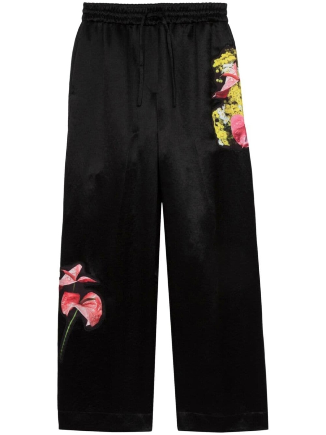 

Широкие брюки с цветочной аппликацией 3.1 Phillip Lim, черный