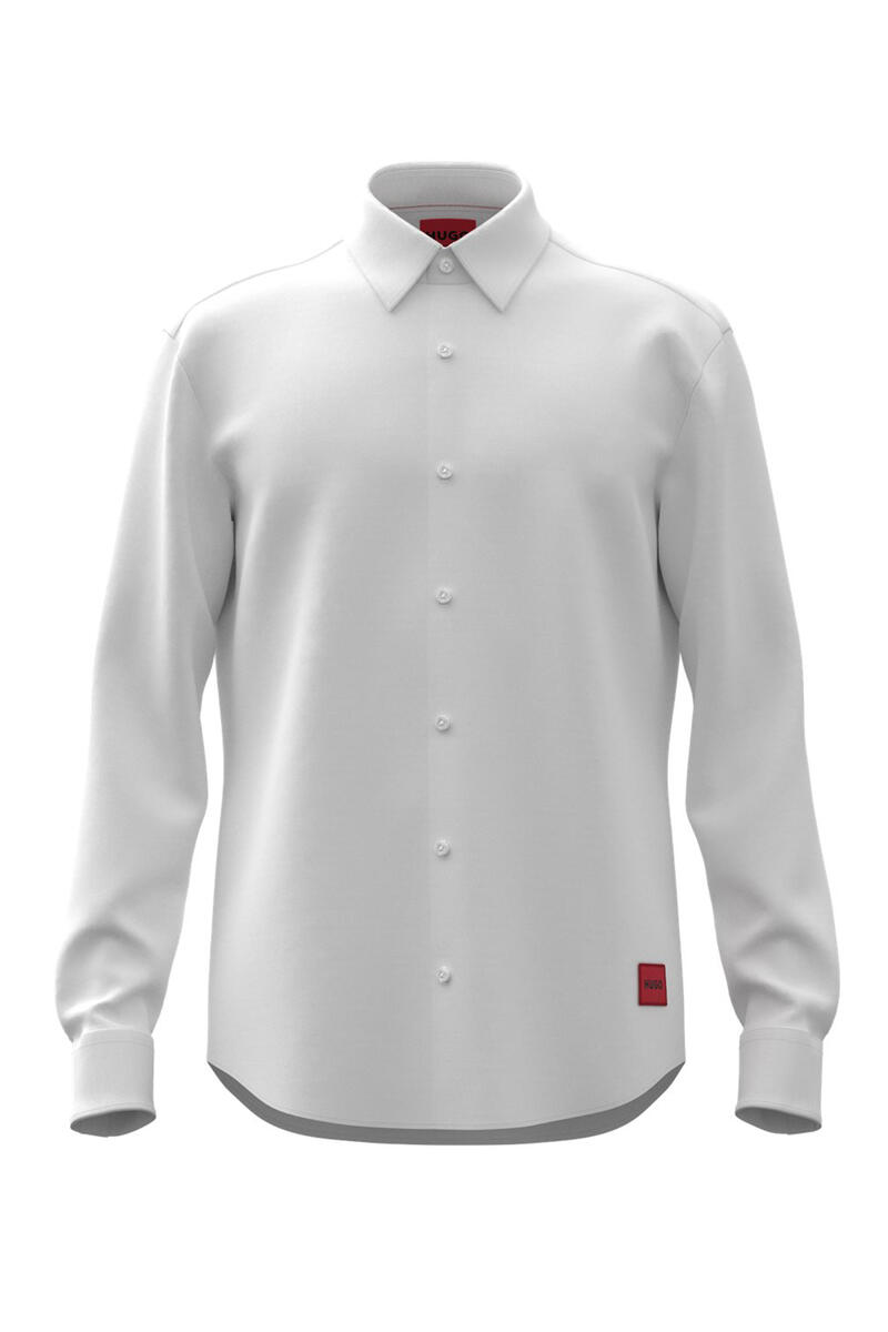 Рубашка с длинным рукавом HUGO, белый цена и фото
