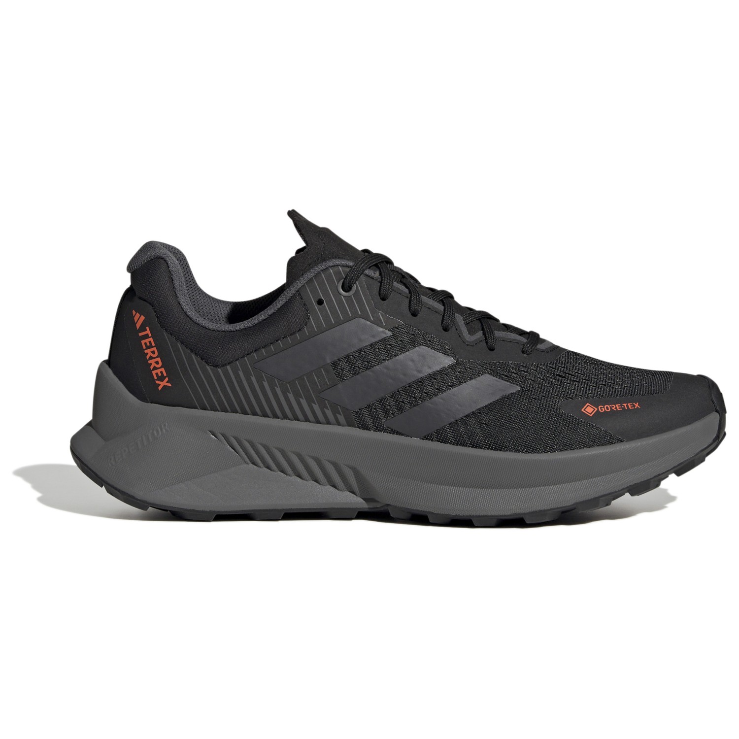 цена Кроссовки для бега по пересеченной местности Adidas Terrex Terrex Soulstride Flow GTX, цвет Core Black/Grey Six/Impact Orange