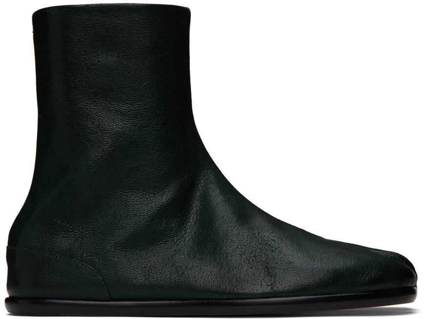 

Зеленые ботинки таби Maison Margiela