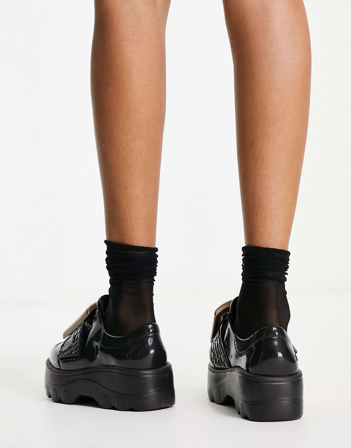 

Черные массивные туфли Melissa x Victor And Rolf Kick Off, Черный