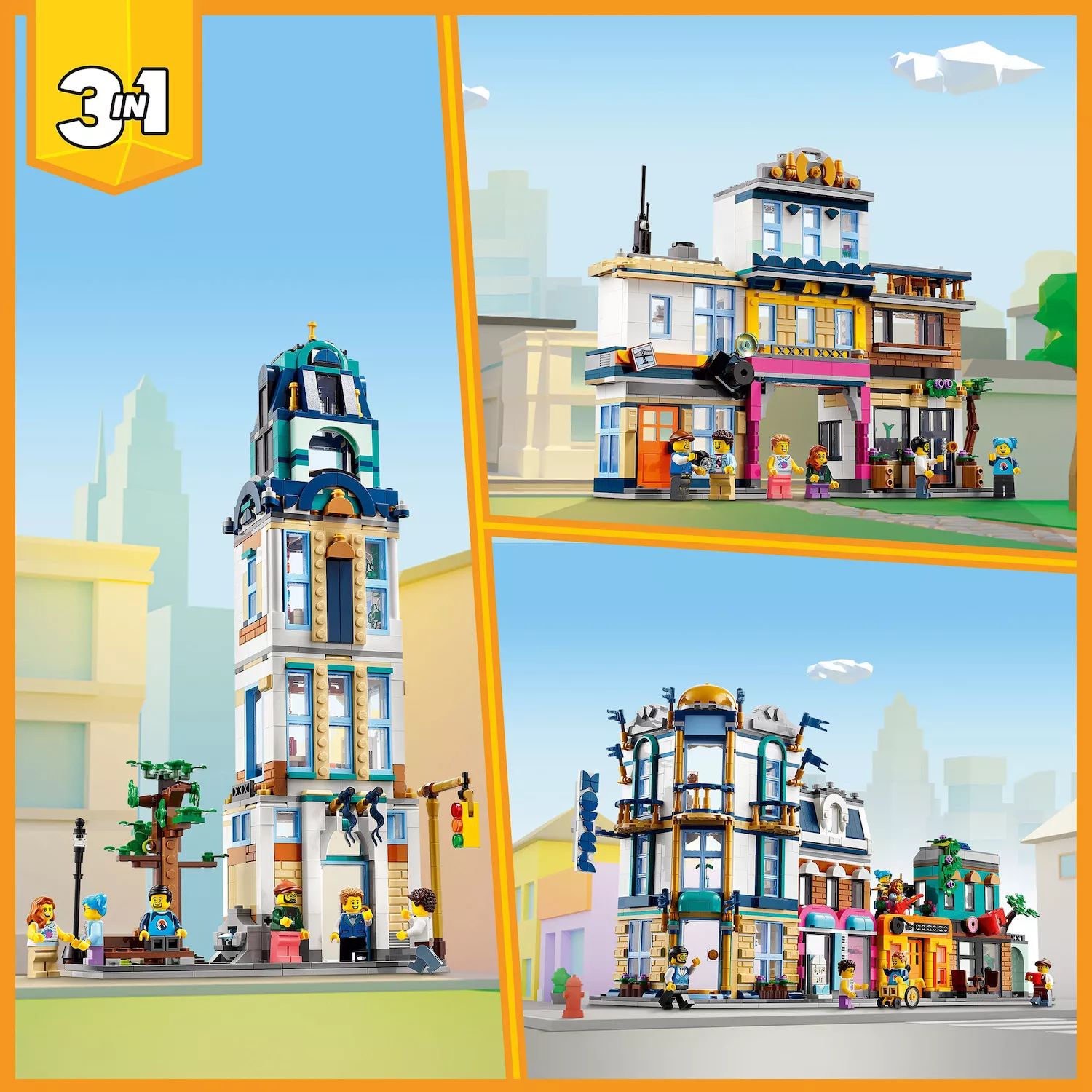 цена LEGO Creator Main Street Набор игрушек-конструкторов 3-в-1 31141 LEGO