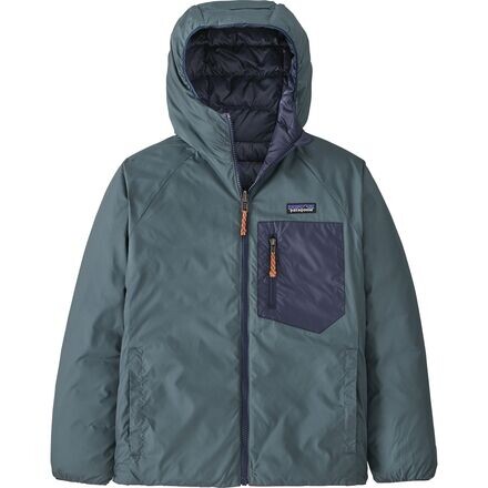 

Двусторонний пуховый свитер с капюшоном — детский Patagonia, цвет Nouveau Green