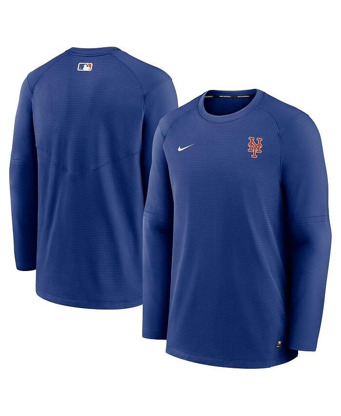 

Мужская футболка с длинным рукавом и логотипом Royal New York Mets Authentic Collection Performance Nike, синий