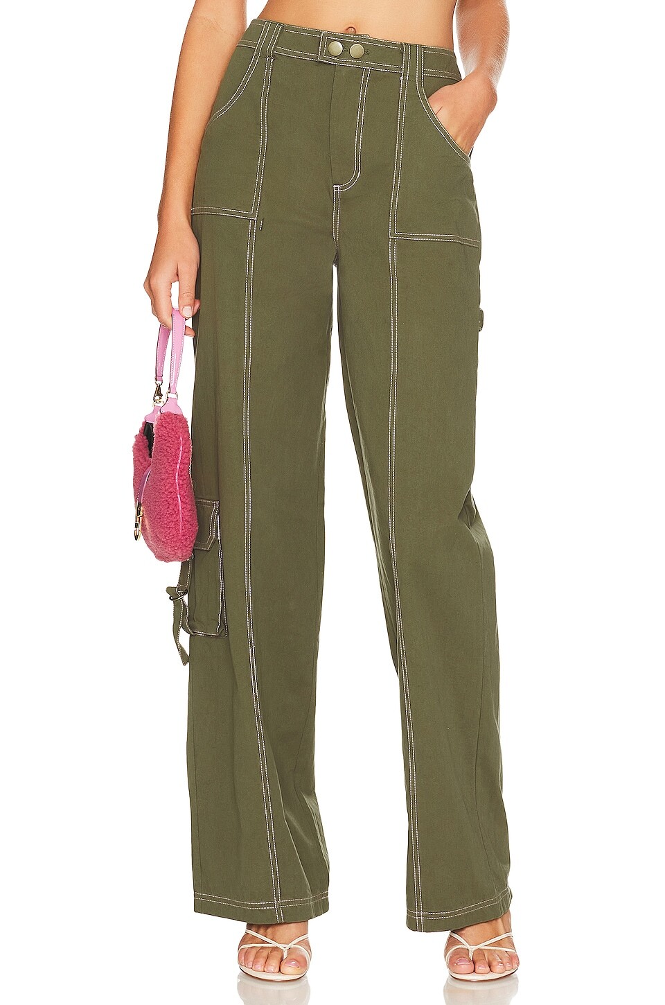 

Брюки LPA Noa Cargo, цвет Olive Green