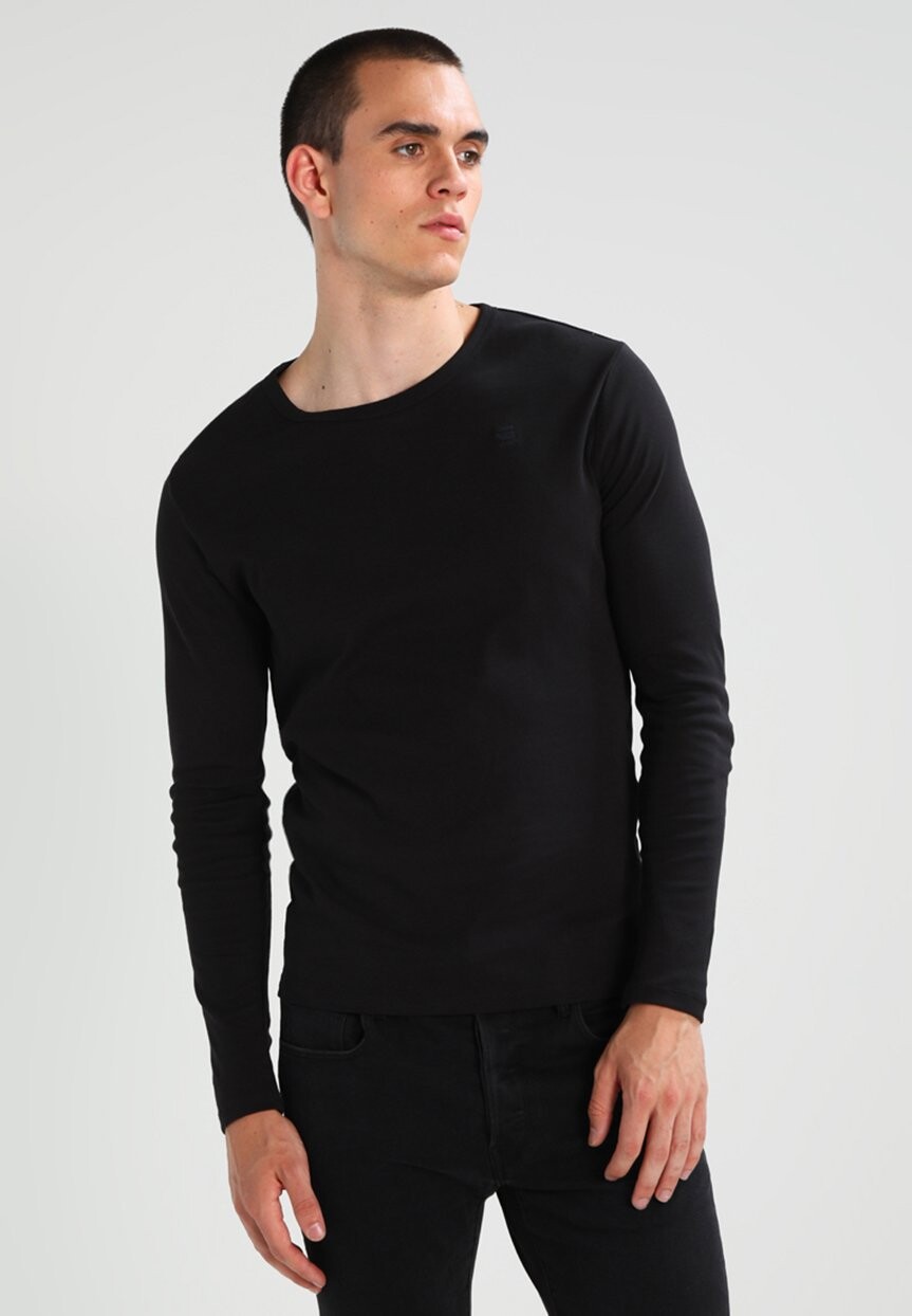 

Футболка с длинным рукавом BASE ROUND TEE G-Star, черная, Черный