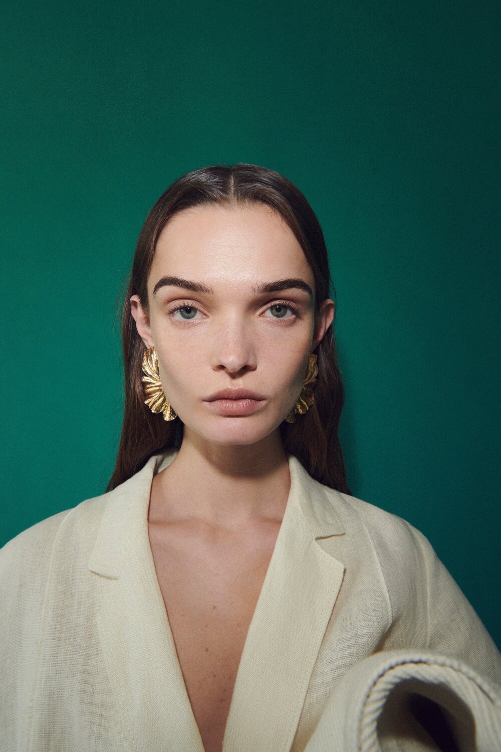 

Вентиляторные серьги Zara, золотой