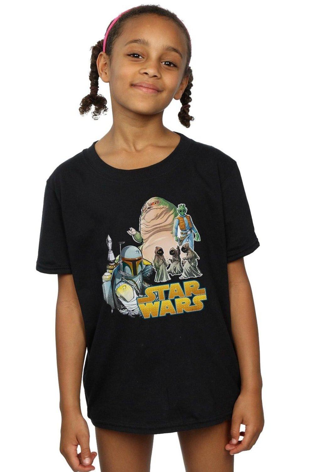 Хлопковая футболка Vintage Montage Star Wars, черный