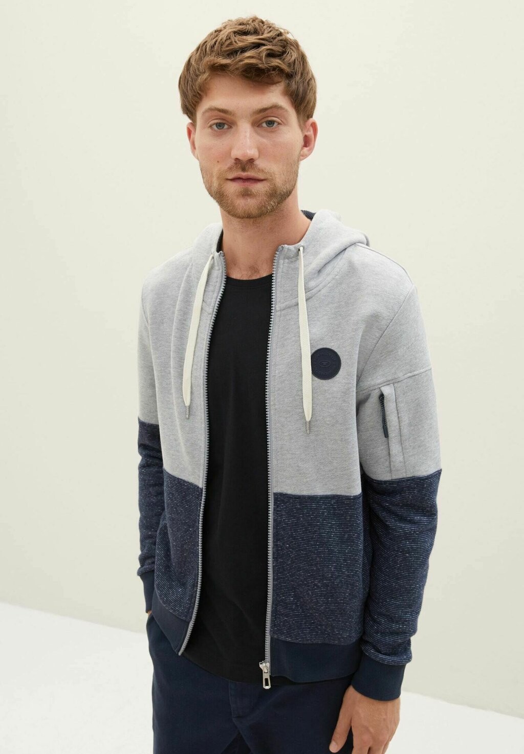 

Толстовка TOM TAILOR, цвет grey heather melange