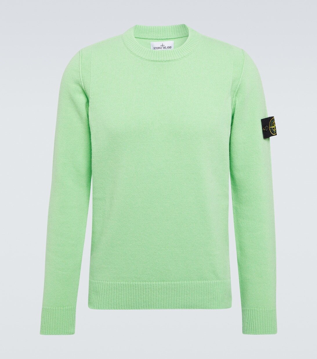 

Свитер из смесовой шерсти Stone Island, зеленый