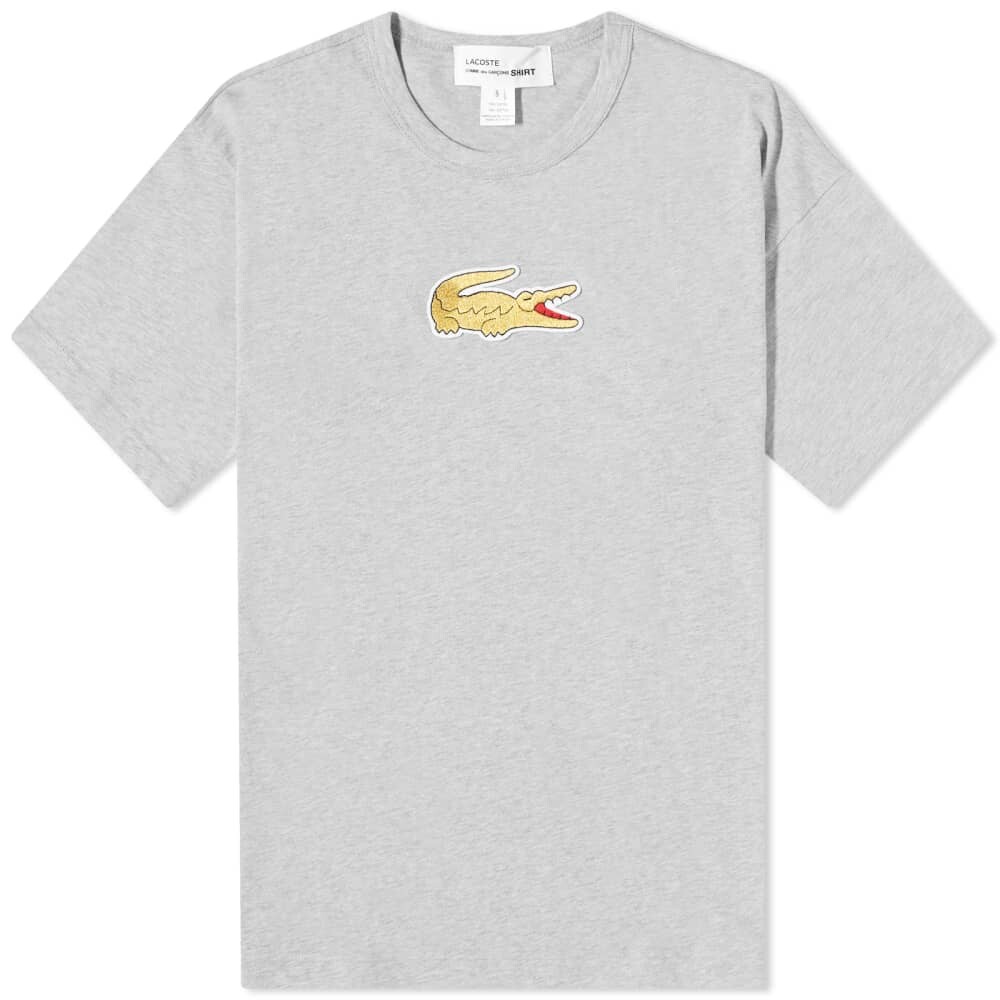 

Comme des Garçons SHIRT x Lacoste Большая футболка с логотипом под крокодила