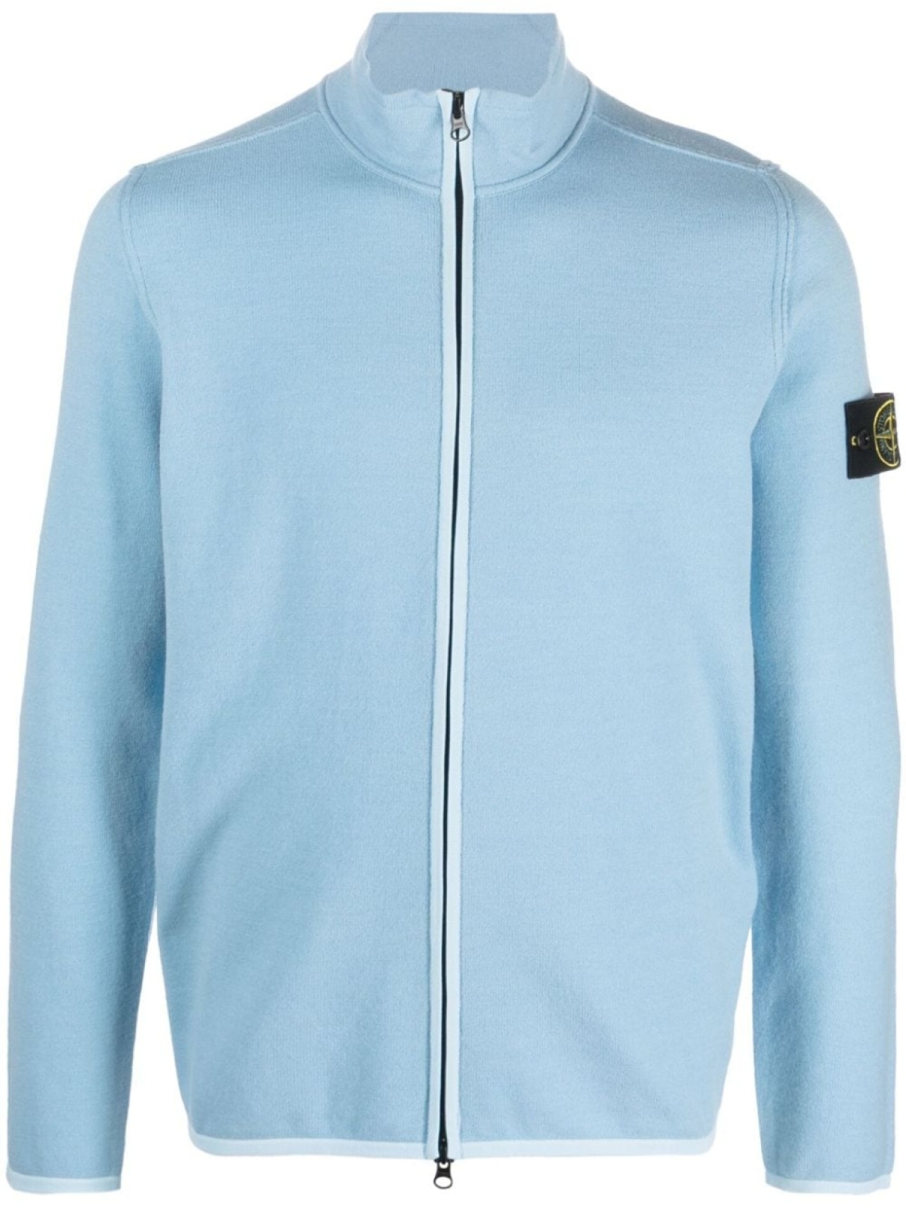 

Stone Island толстовка на молнии с нашивкой Compass, синий