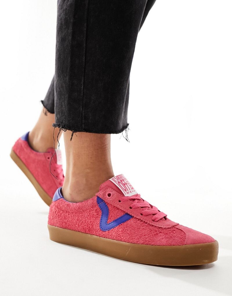 

Розовые и синие кроссовки Vans FU Sport Low на резиновой подошве