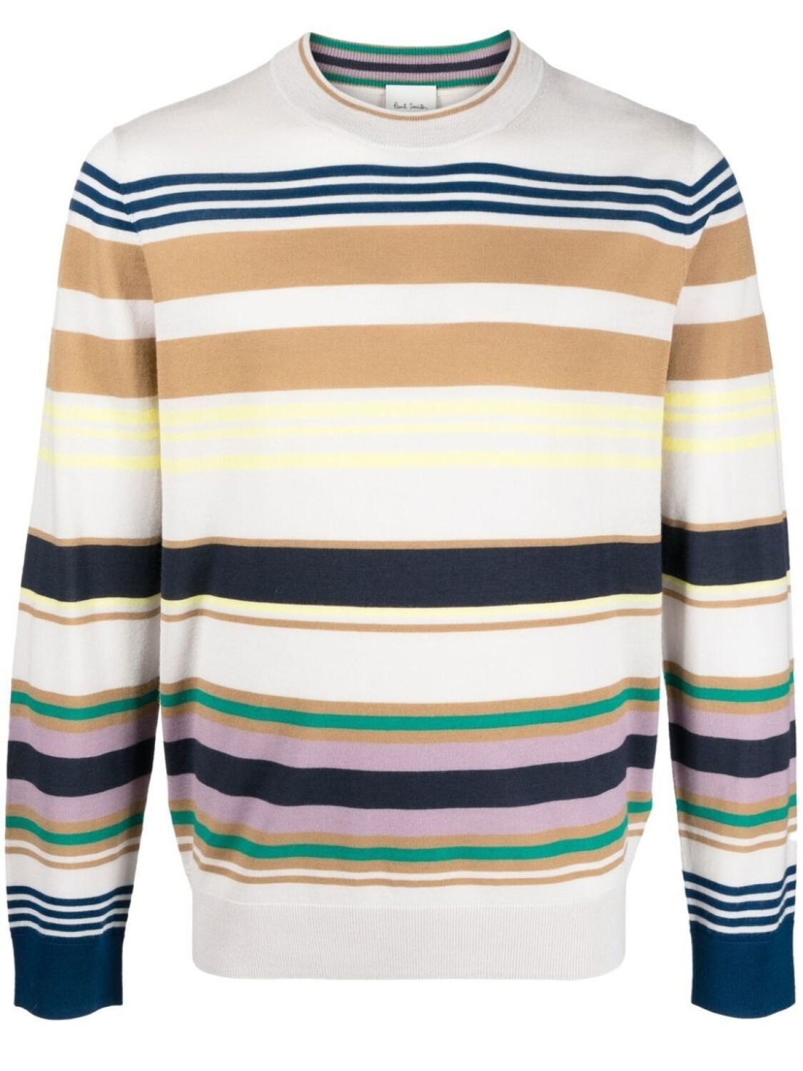 

Шерстяной джемпер в полоску Paul Smith, бежевый