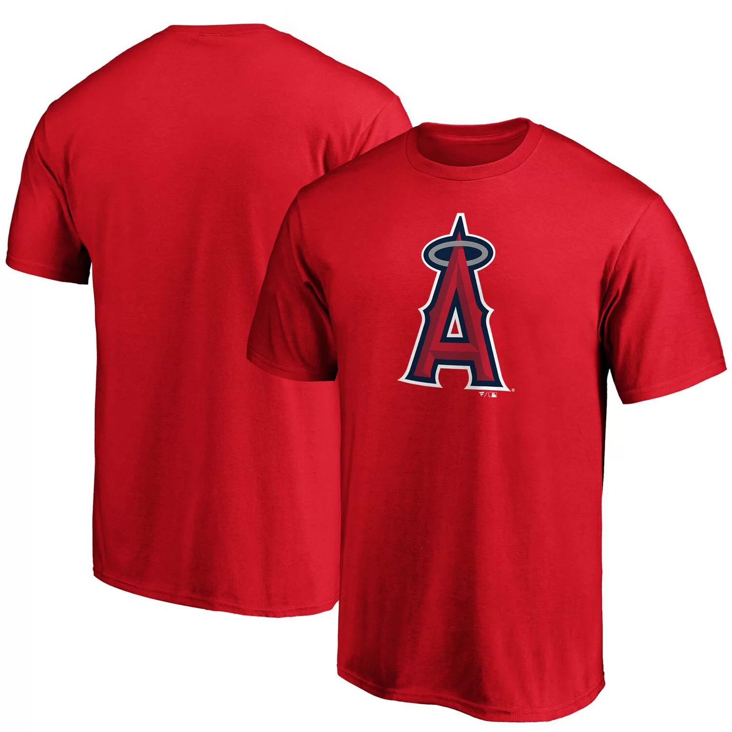 Мужская красная футболка с официальным логотипом Los Angeles Angels Fanatics